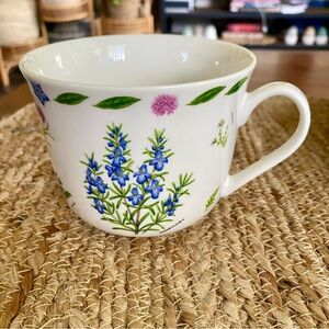 Kent Pottery Herb Garden Collection Coffee Tea Cup Mug Sage Borage Chamomile